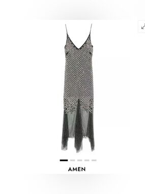 AMEN 
Crystal-Embellished Maxi Dress
New with tag .